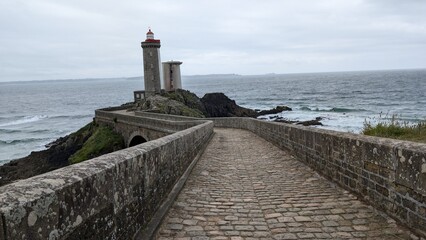 Phare du Petit Minou lighthouse in Plouzan&eacute;, Fort du Petit Minou, Brittany, France