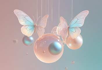Butterfly and Pearls