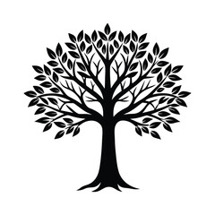Obraz premium vector tree silhouette