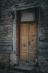 Old Door on Abandoned House