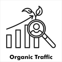 Organic Traffic Outline Icon