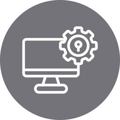 Setting single icon vector illustration