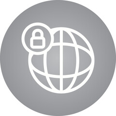 Globe single icon vector illustration