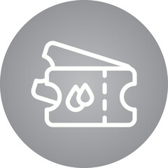 Ticket single icon vector illustration