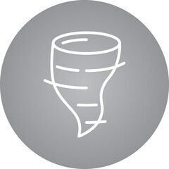 Tornado single icon vector illustration