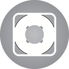 Tube single icon vector illustration