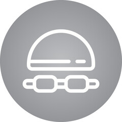 Swimming pool gadgets single icon vector illustration