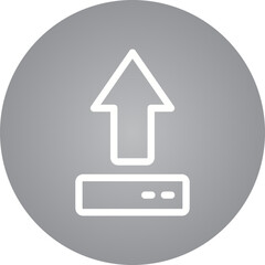 Upload single icon vector illustration