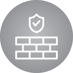 Wall single icon vector illustration