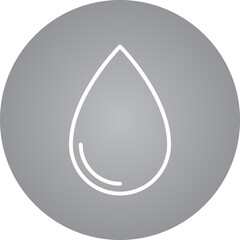 Water drop single icon vector illustration