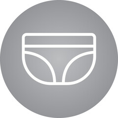 Underwear single icon vector illustration