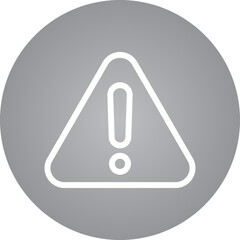 Warning single icon vector illustration