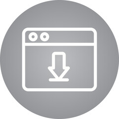 Website single icon vector illustration