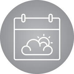 Calendar single icon vector illustration