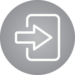 Enter single icon vector illustration