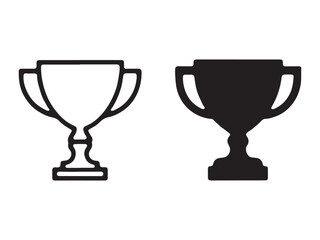 Celebration Trophy vector, silhouette, illustration 