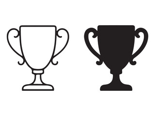 Celebration Trophy vector, silhouette, illustration 