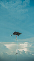 Light post on the beach
