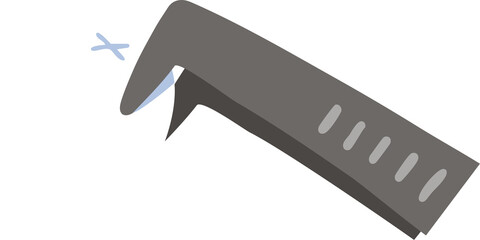 Tweezers with tooth illustration design. Dental care concept.