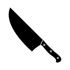 Kitchen knife icon vector. Cook knife illustration sign. Chef symbol. Cook logo.