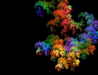 Imaginatory fractal abstract background Image