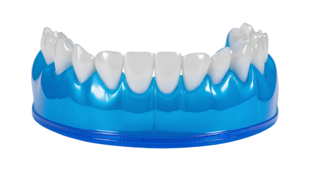 Photo of dental teeth orthodontic isolated on transparent background