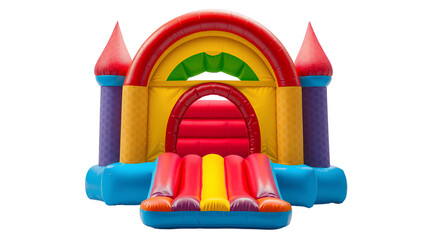 Photo of bouncy castle isolated on transparent background