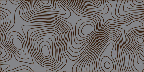 Wooden wavy seamless pattern. Tree fiber, wood grain texture. Dense lines. Abstract topographic background. Vector illustration