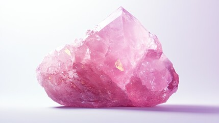 Fototapeta premium Pink crystal cluster