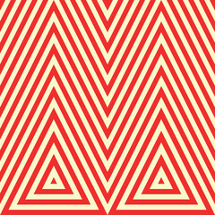 Zigzag lines, triangles background. Seamless pattern. Jagged stripes motif. Wavy linear ornament. Chevrons image. Striped backdrop. Geometric digital paper. Ethnic textile print. Tribal web design.