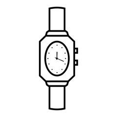 Wrist watch icon vector set. watch illustration sign collection. Clock symbol. Time web icons. timer logo.