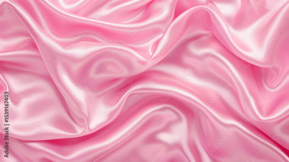 Aufkleber soft light pink silk fabric with gentle waves creating smooth and elegant texture, perfect for vario