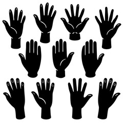 Fototapeta premium hands vector illustration