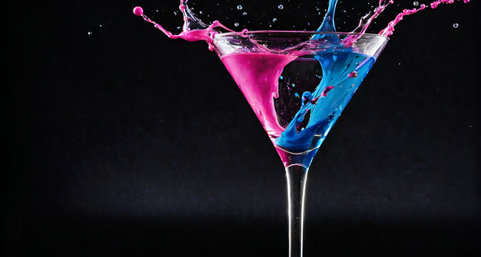 cocktail with splash