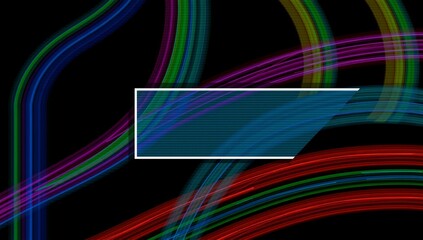 Neon Lines in Abstract Motion