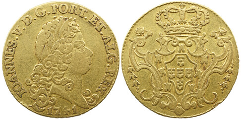 Portugal D. João V (1706-1750) Meia Peça ( 3200 Reis ) 1741