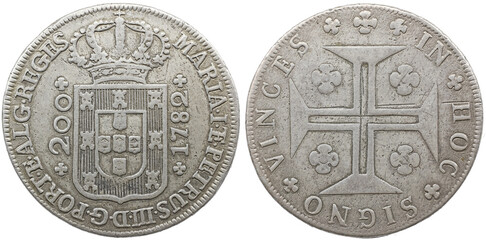 Portugal D. Maria I and D.Pedro III (1777-1786) 12 vinténs Lisbon