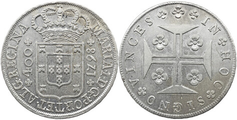 Portugal D. Maria I (1786-1799) New Cruzado Lisbon 1798