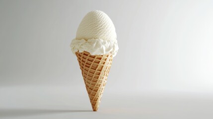 Vanilla ice cream cone (1)