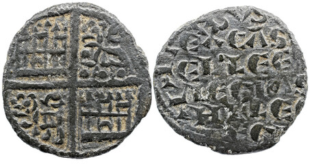 Alfonso X, King of Castile and Leon, 1252-1284.Obolo , indeterminate mint