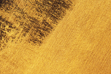 Abstract gold grunge background for design.