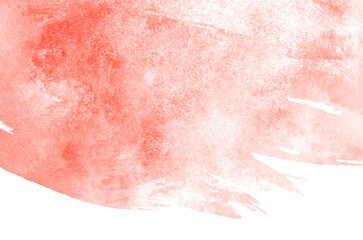 Abstract red watercolor on white background.