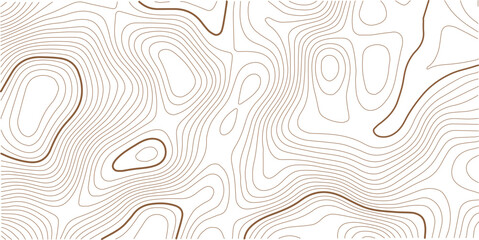 Abstract topo contour map on white background, Topographic map Topographic contour lines map seamless pattern. Geographic mountain relief diagram line wave carve pattern