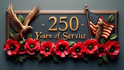 250 years of service commemorative plaque