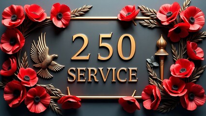 250 years of service commemorative plaque