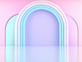 Pastel arches and arches