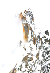 Alpinists climbing Cosmique Ridge,  Haute Savoie, France, Europe