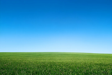 Fototapeta premium green grass and blue sky