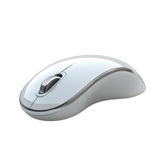 Stylish White Computer Mouse for Efficient Navigation and Modern Workspaces on transparent background