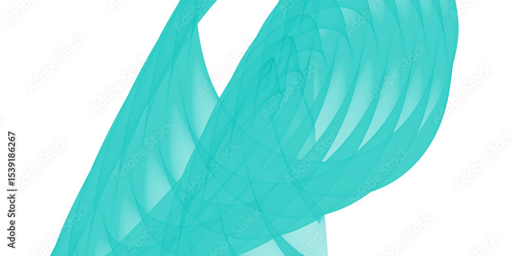 Poster a turquoise fabric draped against a dark background creating a soft and flowing abstract design